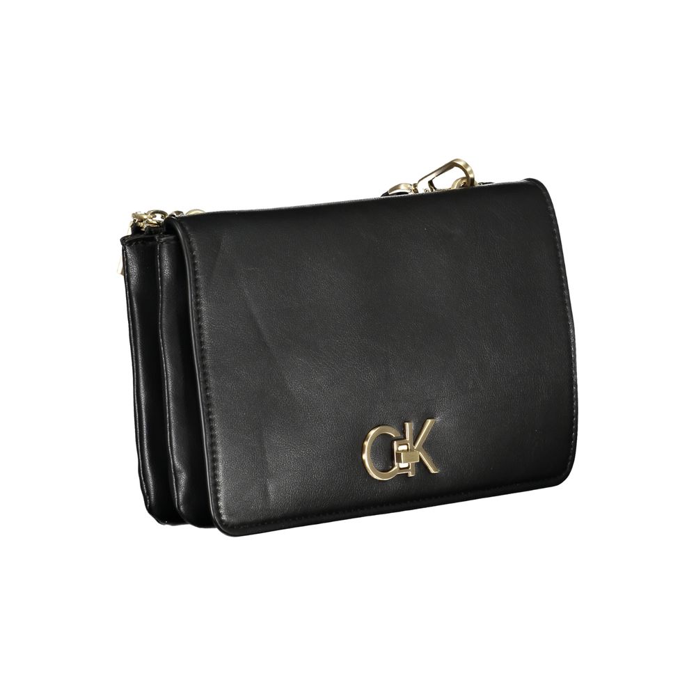 Geantă de mână Calvin Klein neagră din poliester