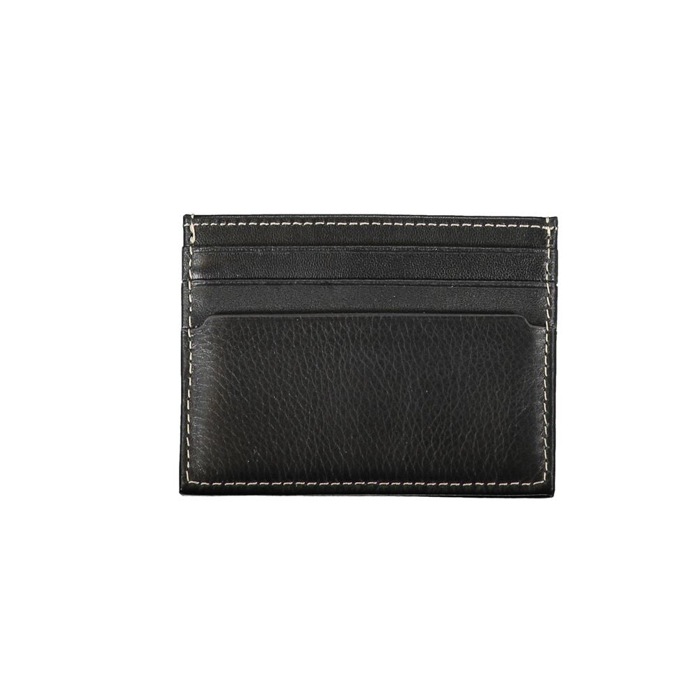 Tommy Hilfiger – Schwarze Lederbrieftasche für Herren