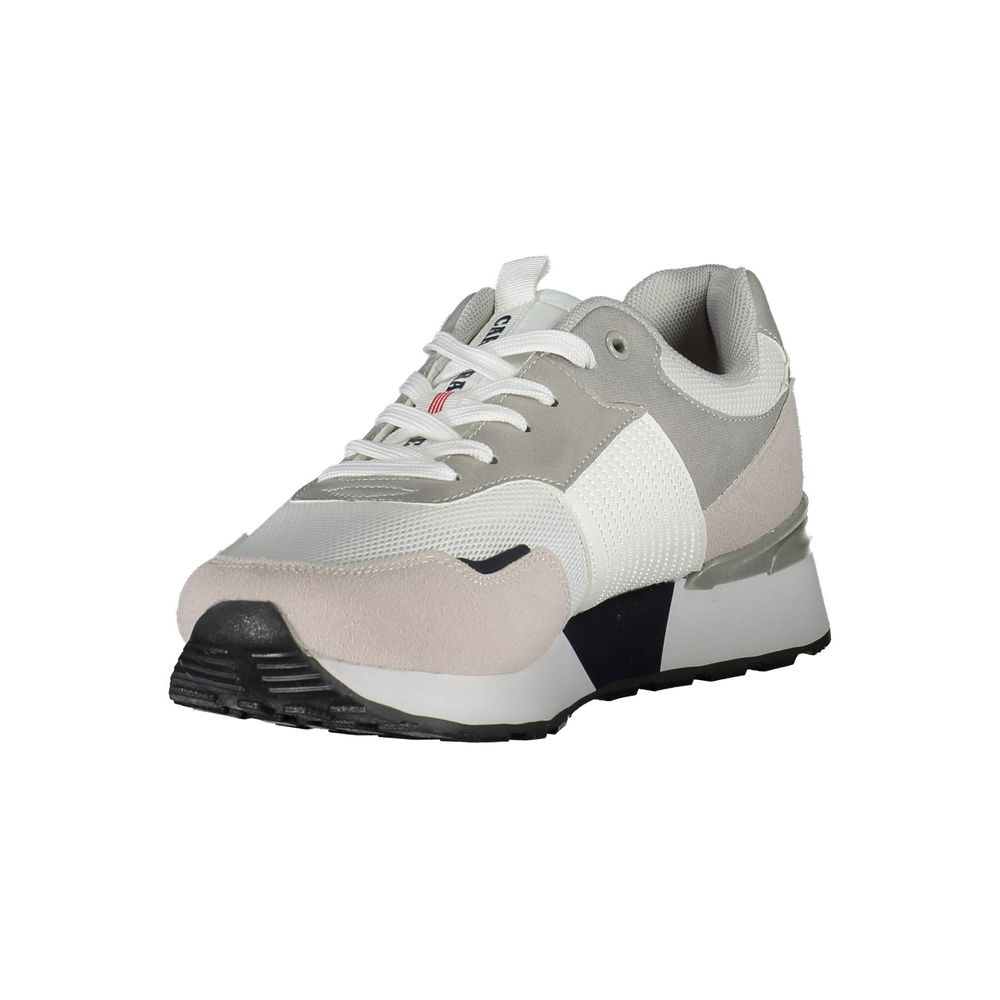 Teniși Carrera Sleek albi cu detalii contrastante