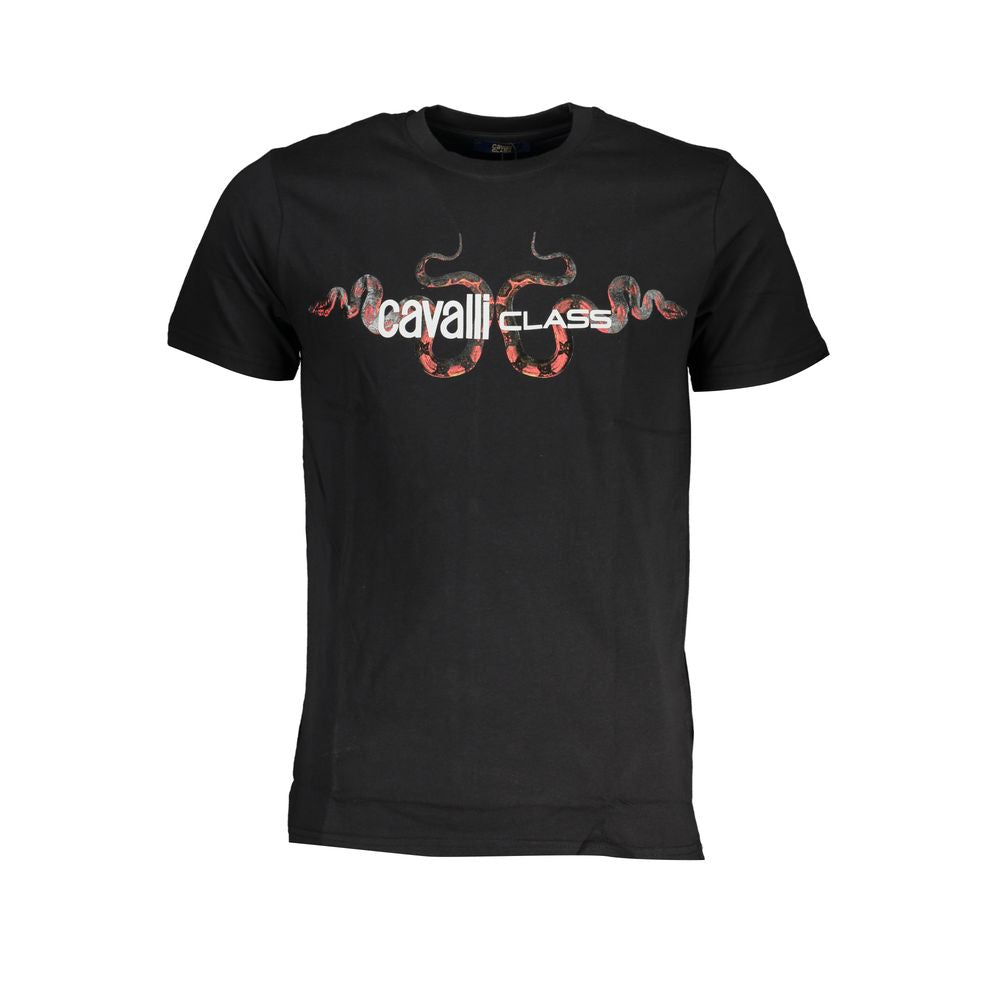 Tricou Cavalli Class din bumbac negru