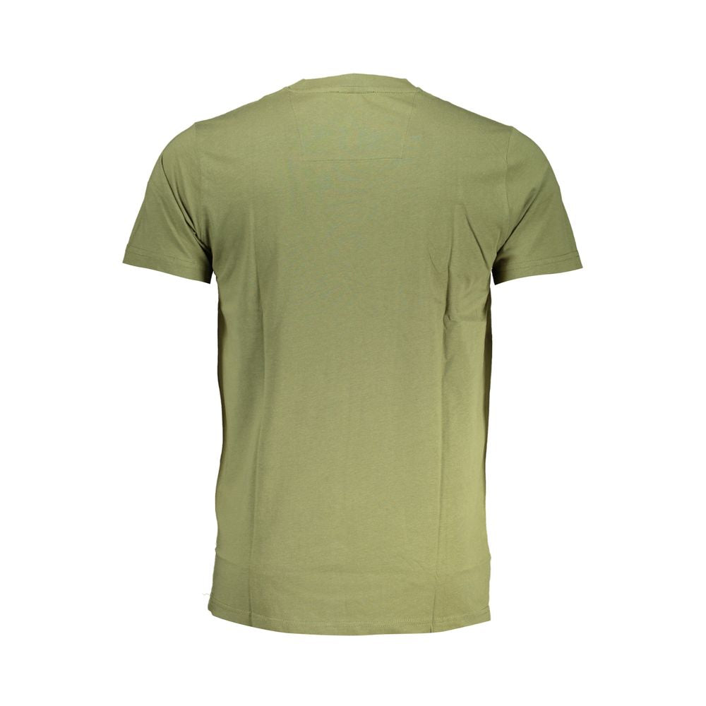 Tricou Cavalli Class verde din bumbac