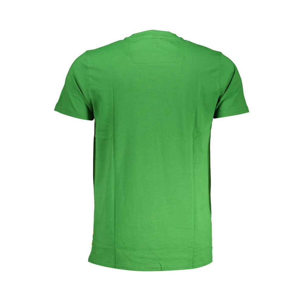 Tricou Cavalli Class verde din bumbac