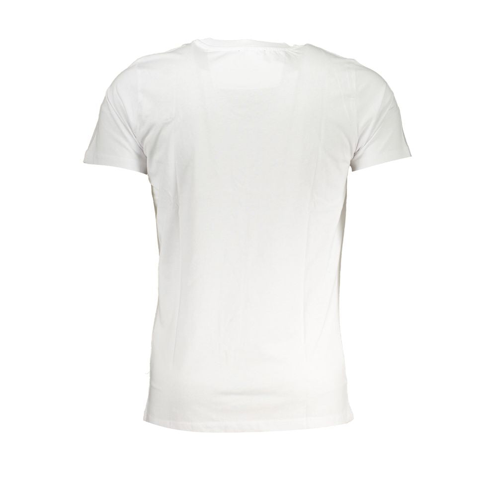 Tricou Cavalli Class din bumbac alb