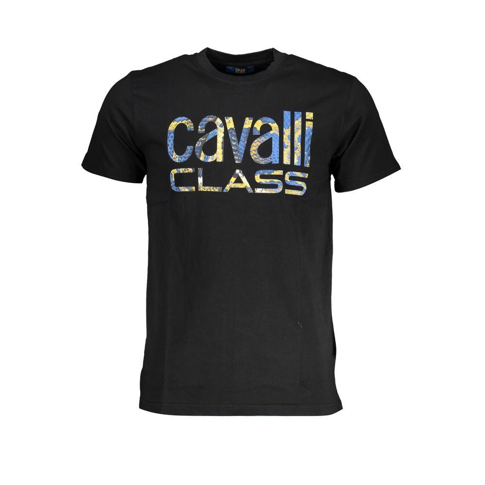Tricou Cavalli Class din bumbac negru
