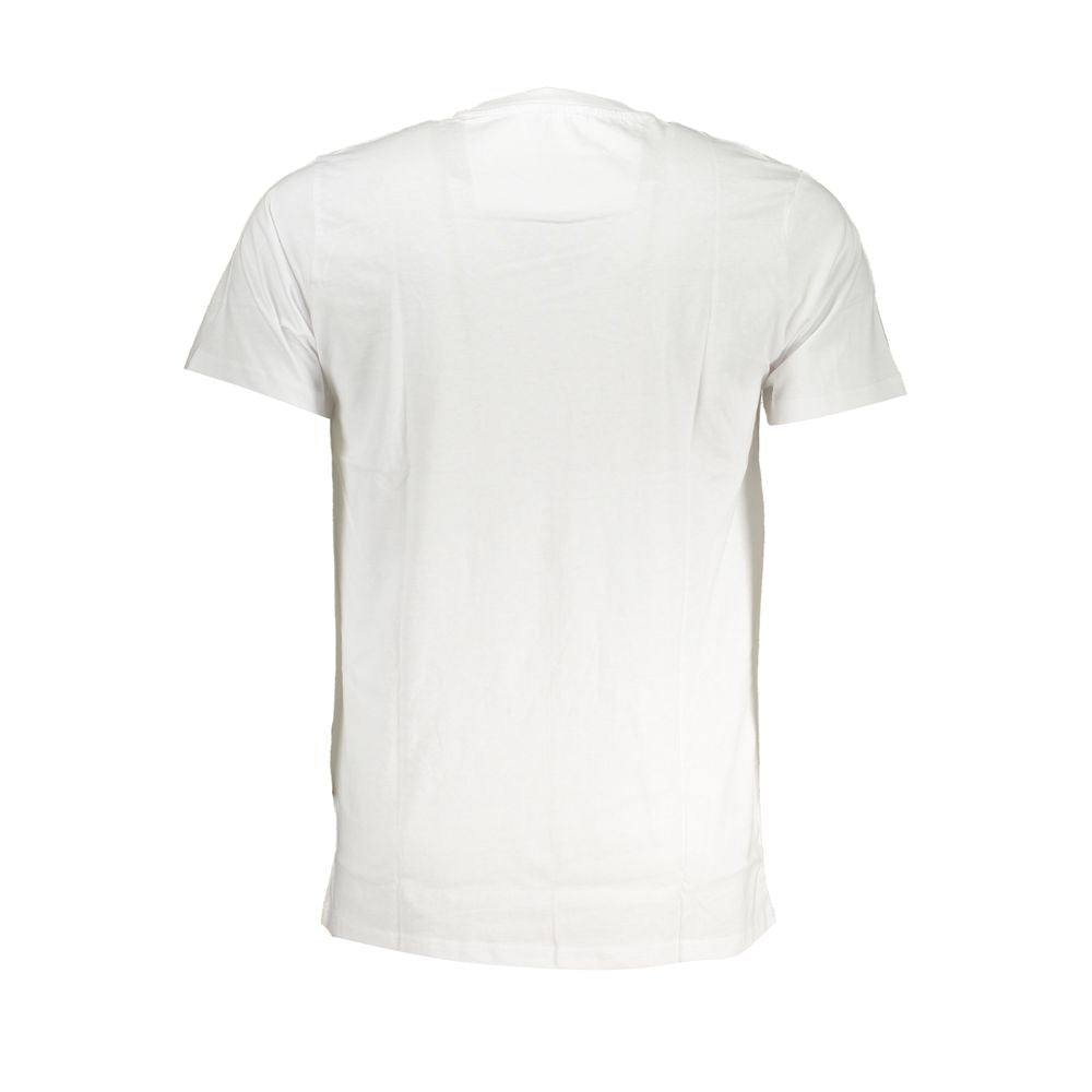 Tricou Cavalli Class din bumbac alb