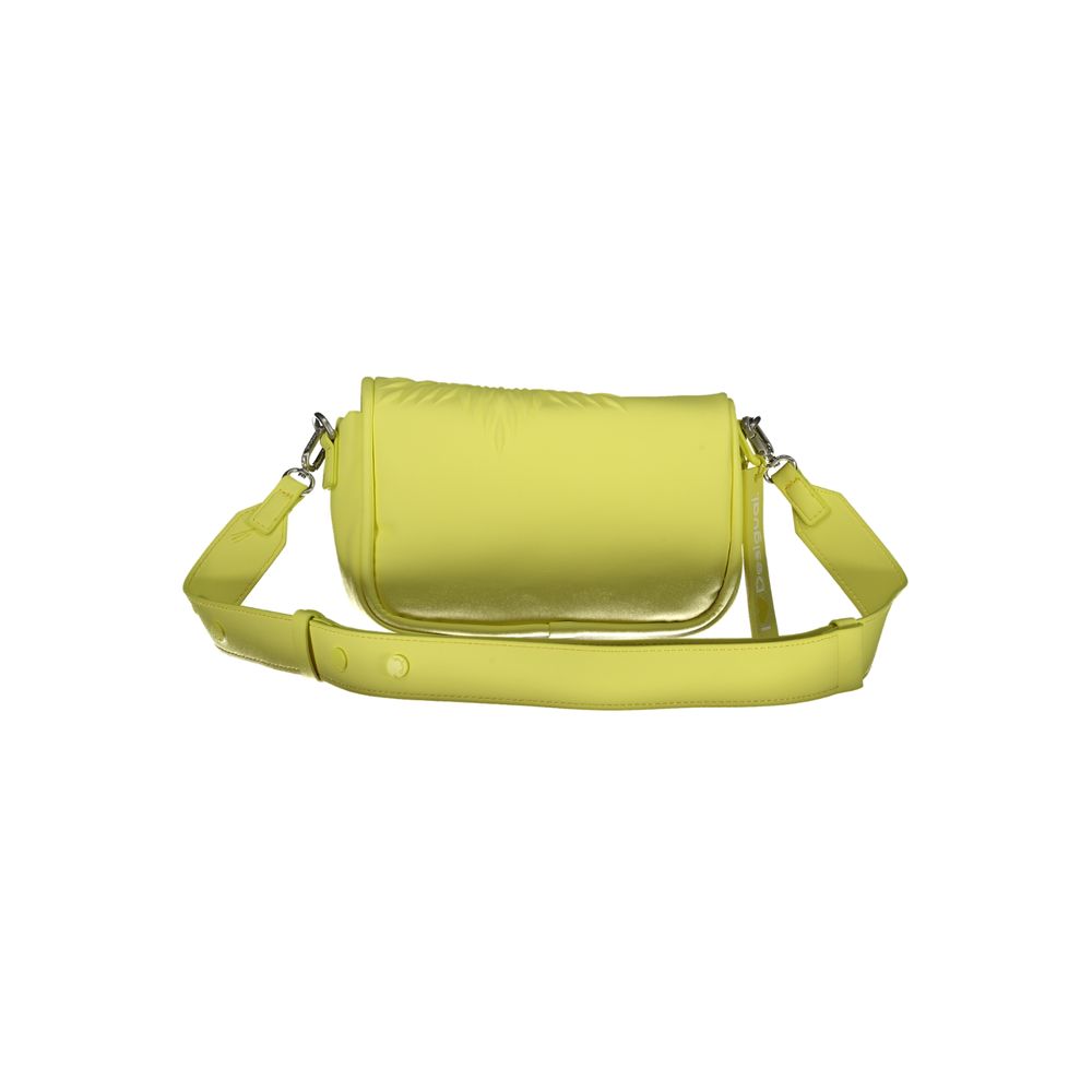 Desigual Gelbe Polyethylen-Handtasche