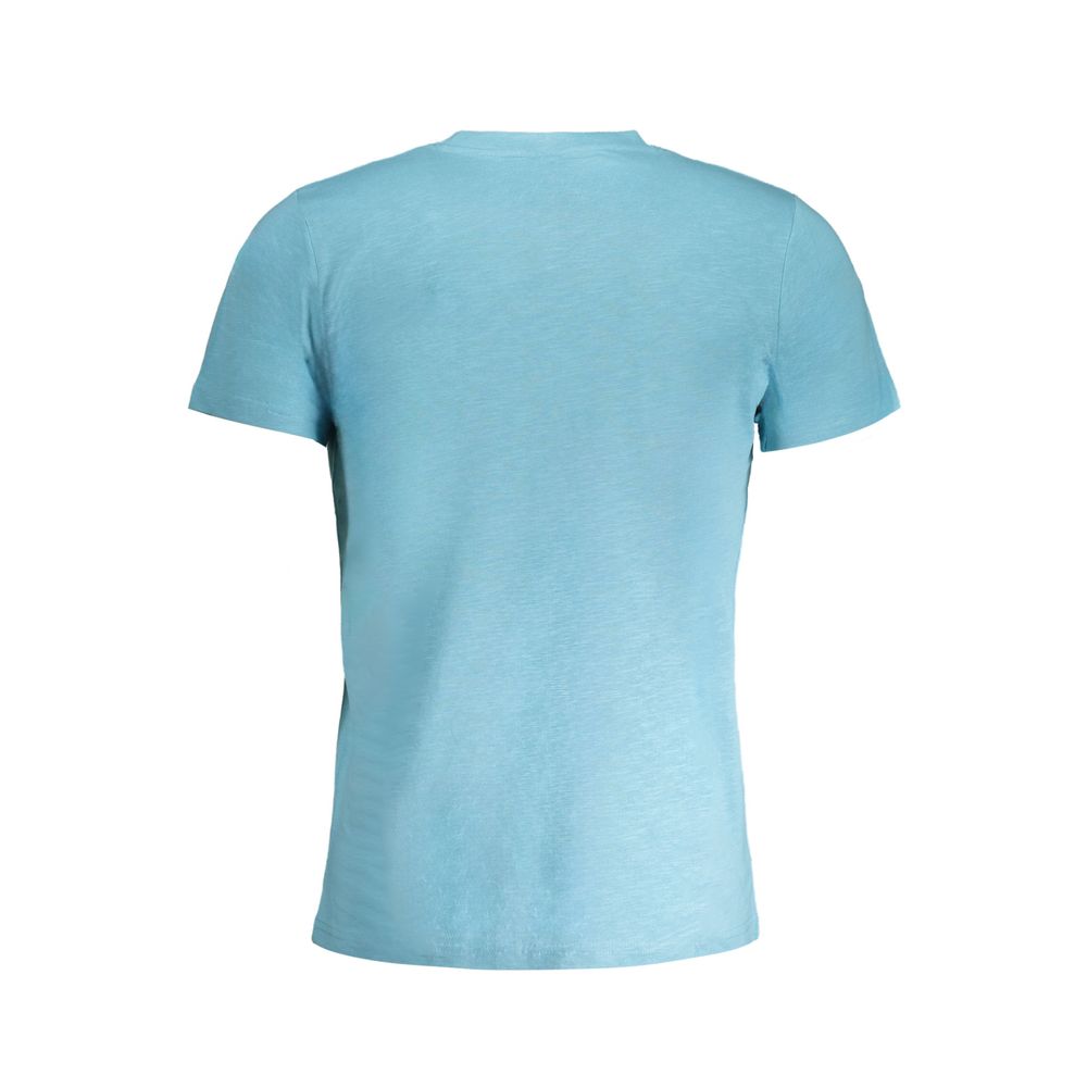 Norwegen 1963 Hellblaues Herren-T-Shirt aus Baumwolle