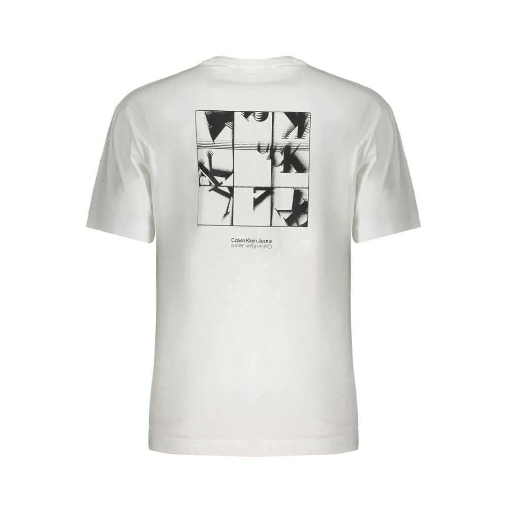 Calvin Klein – Weißes Baumwoll-T-Shirt