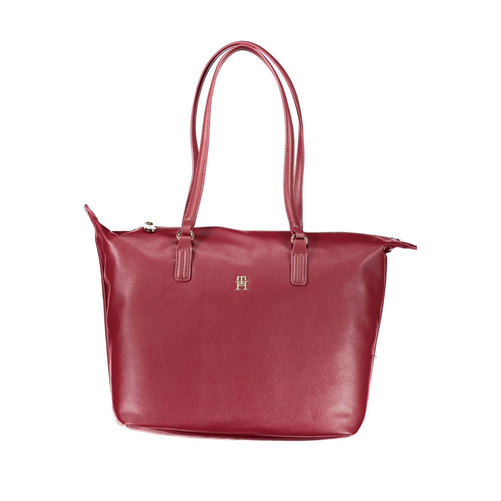 Tommy Hilfiger – Rosafarbene Handtasche aus Polyester für Damen