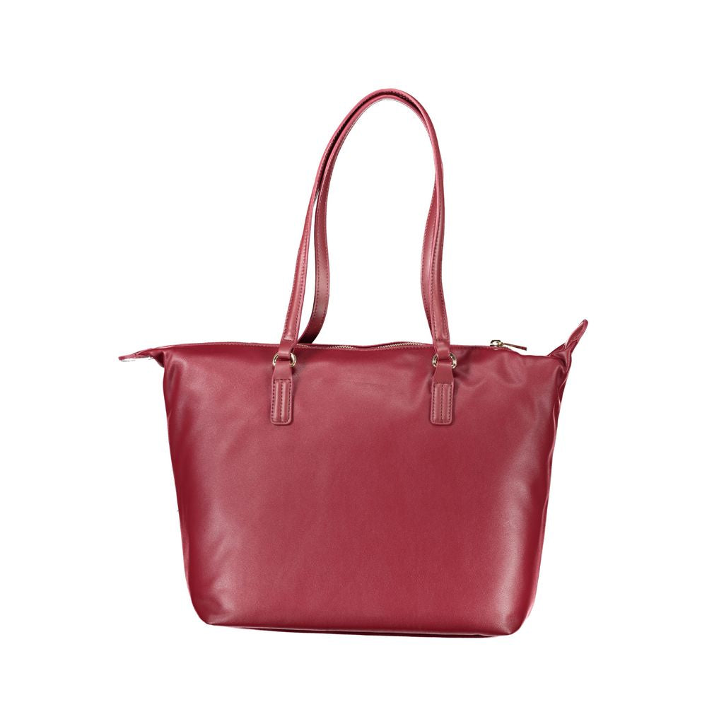 Tommy Hilfiger – Rosafarbene Handtasche aus Polyester für Damen