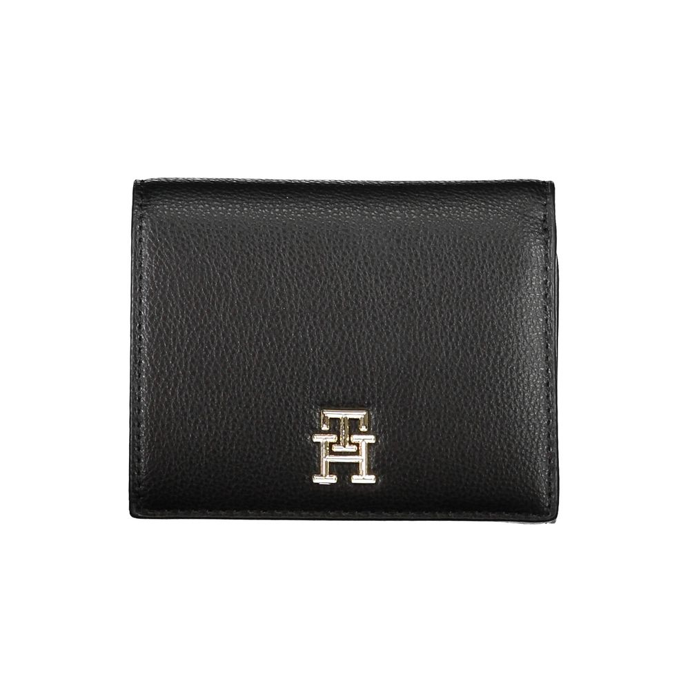 Portofel negru din polietilenă Tommy Hilfiger pentru femei