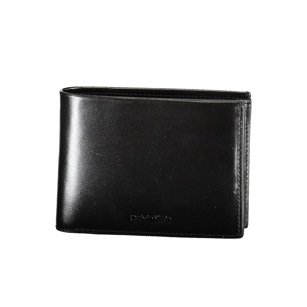 Calvin Klein Herren-Geldbörse aus schwarzem Leder