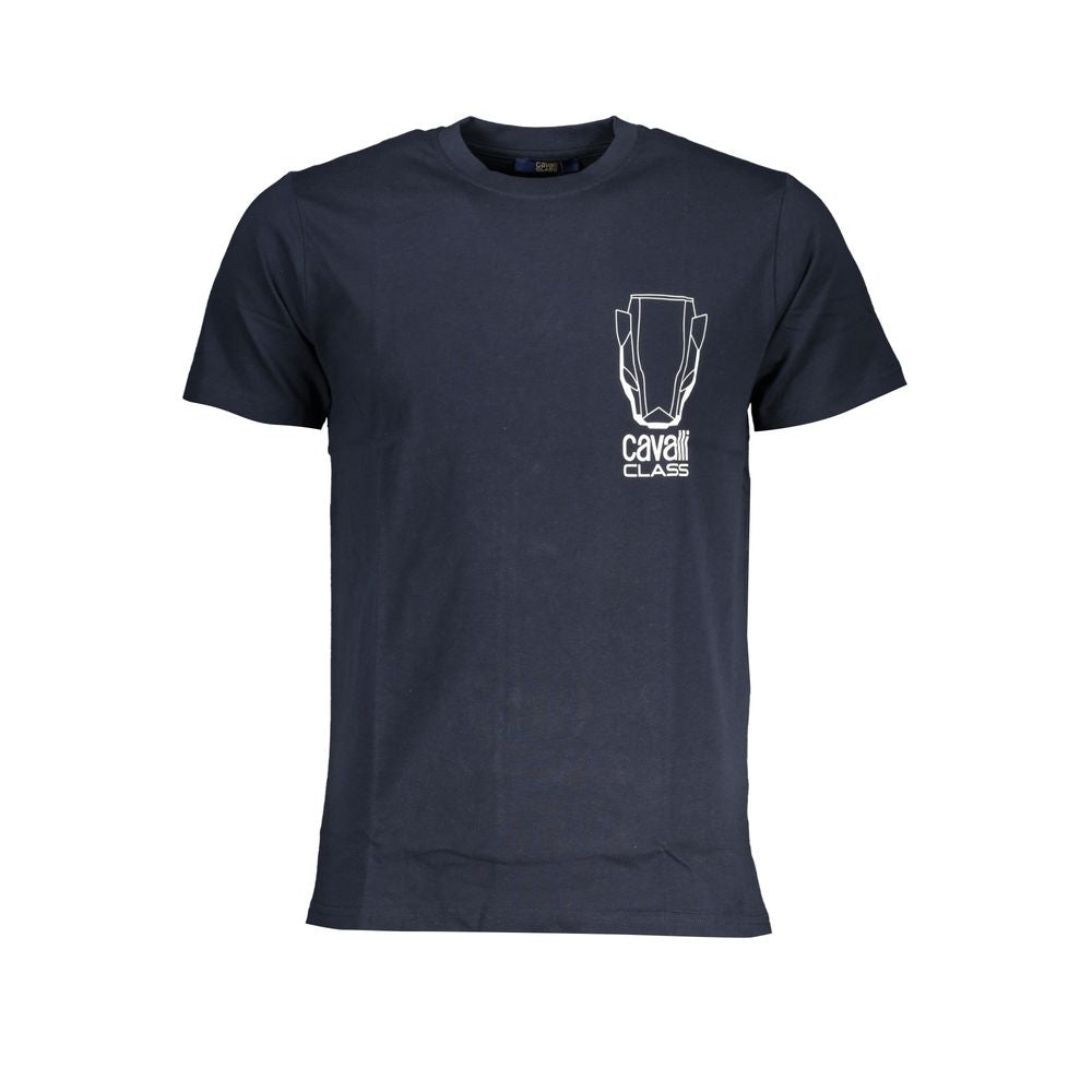 Tricou Cavalli Class din bumbac albastru
