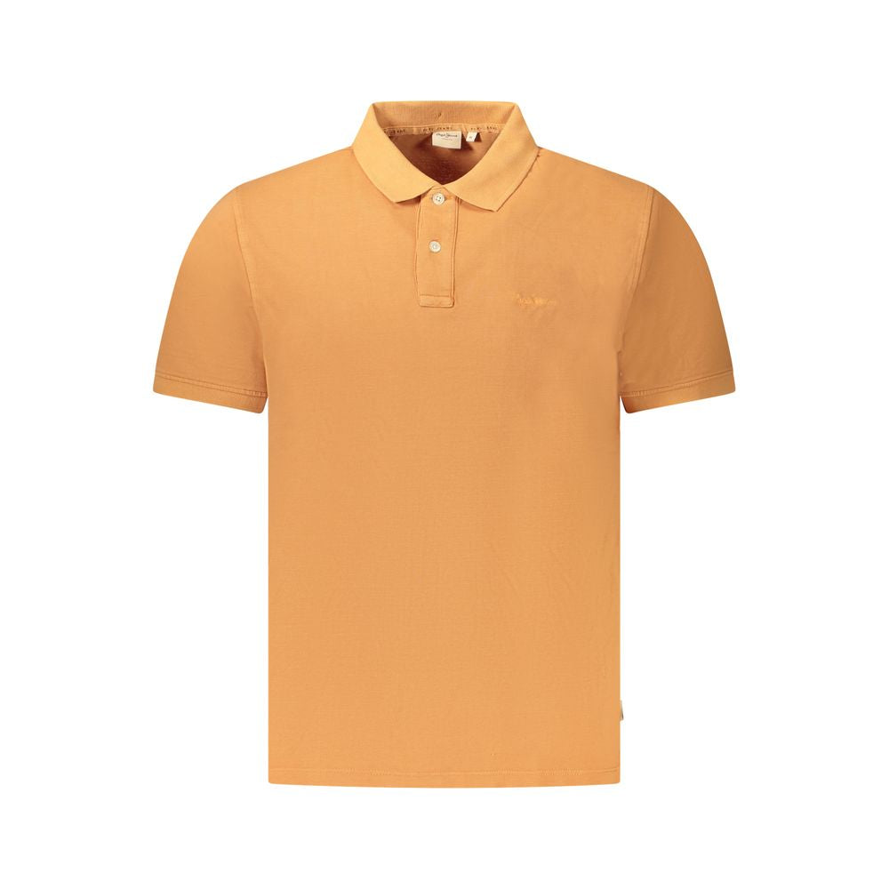Tricou polo portocaliu din bumbac Pepe Jeans pentru bărbați