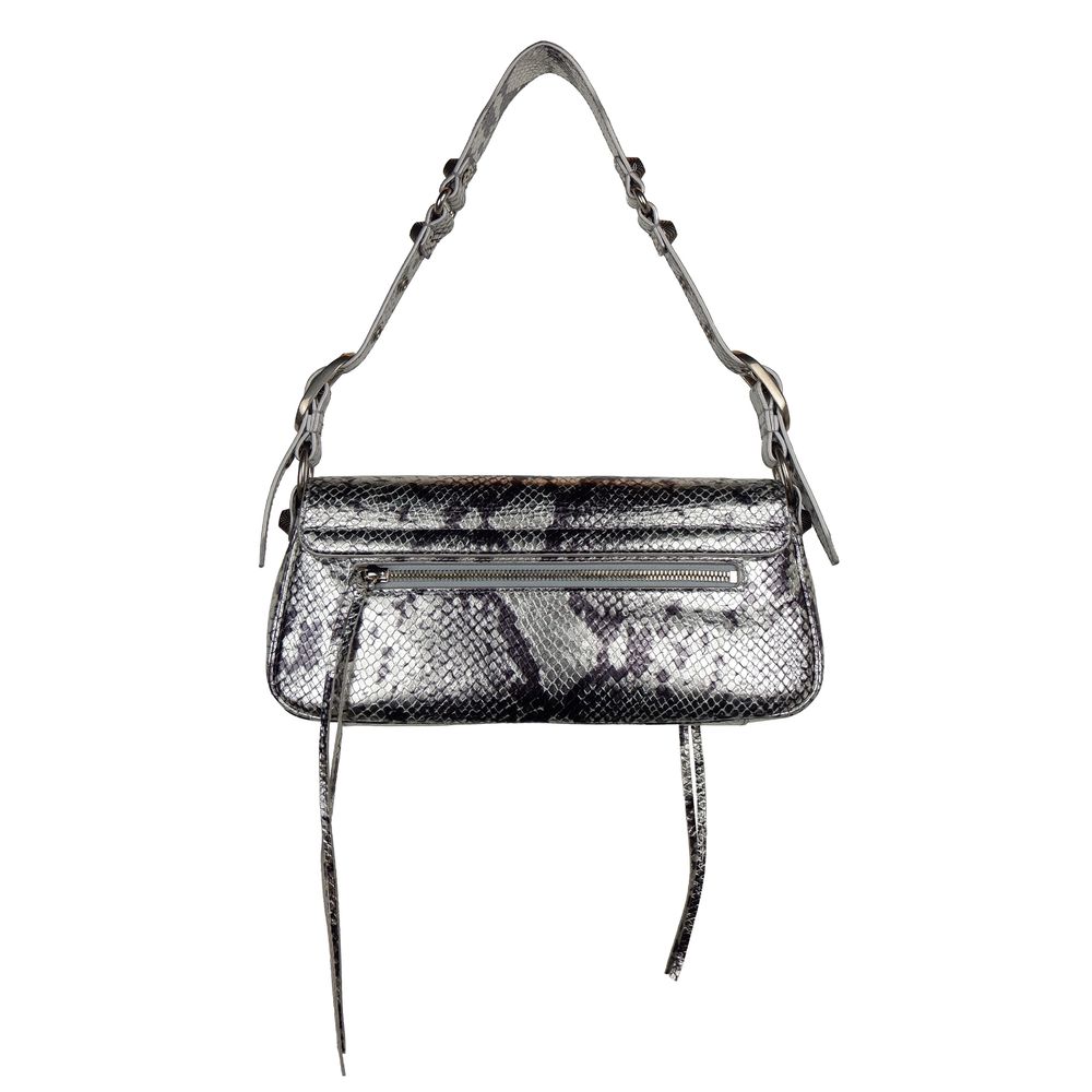 Geantă de mână Balenciaga gri din piele de vițel