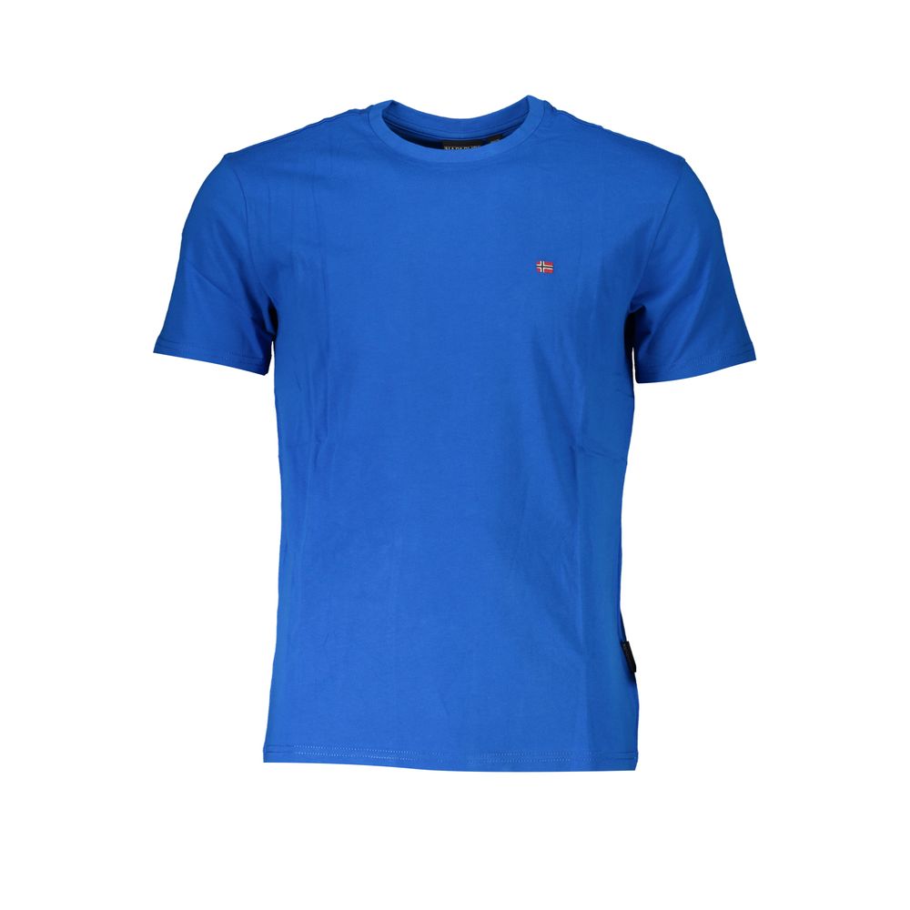 Blaues Baumwoll-T-Shirt von Napapijri