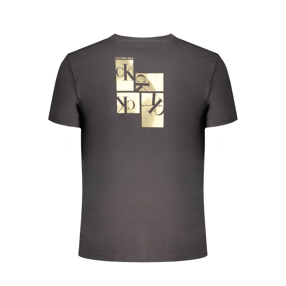 Calvin Klein – Schwarzes Baumwoll-T-Shirt