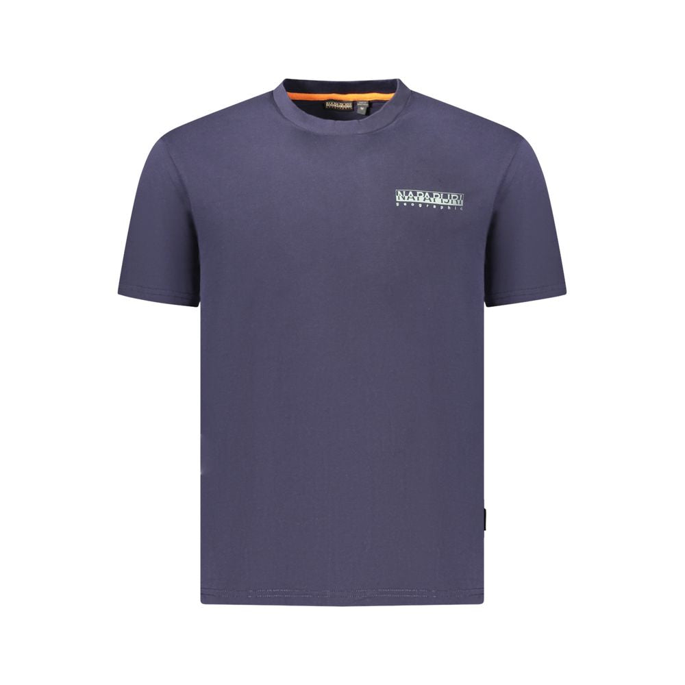Napapijri Blaues Herren-T-Shirt aus Baumwolle