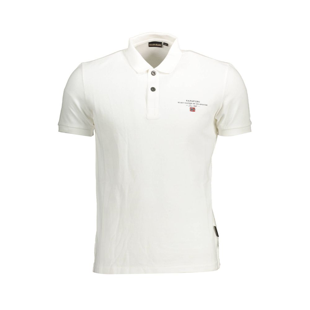 Napapijri Weißes Poloshirt aus Baumwolle für Herren