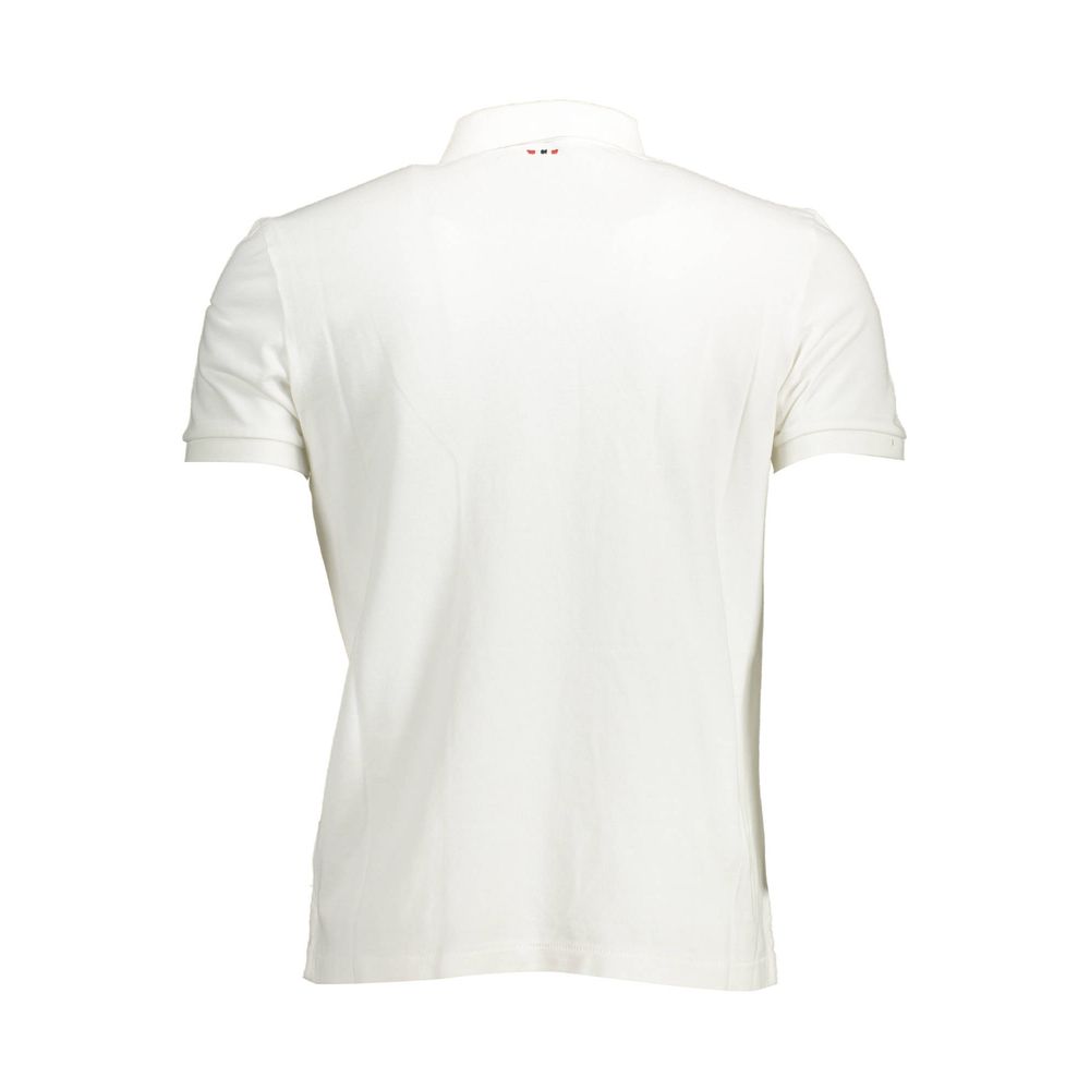 Napapijri Weißes Poloshirt aus Baumwolle für Herren
