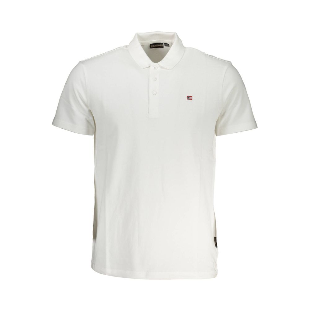 Napapijri Weißes Poloshirt aus Baumwolle für Herren