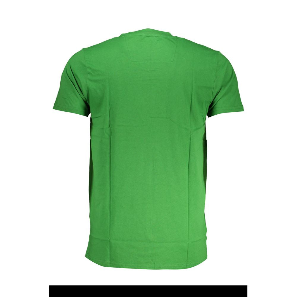 Tricou Cavalli Class verde din bumbac