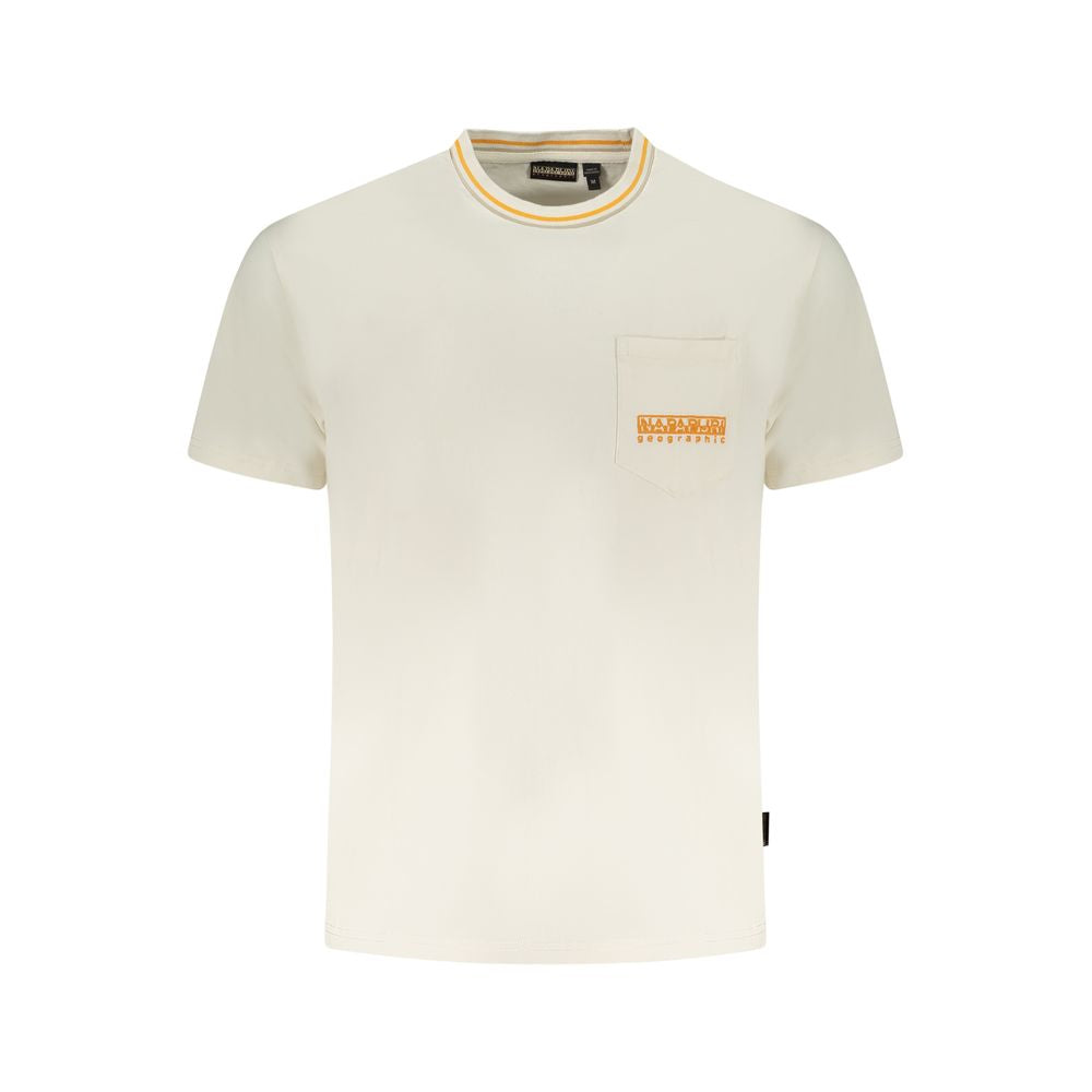 Weißes Baumwoll-T-Shirt von Napapijri