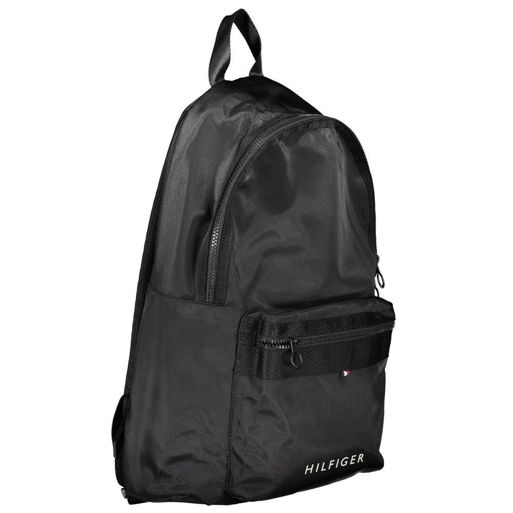 Rucsac Tommy Hilfiger negru din poliester pentru bărbați