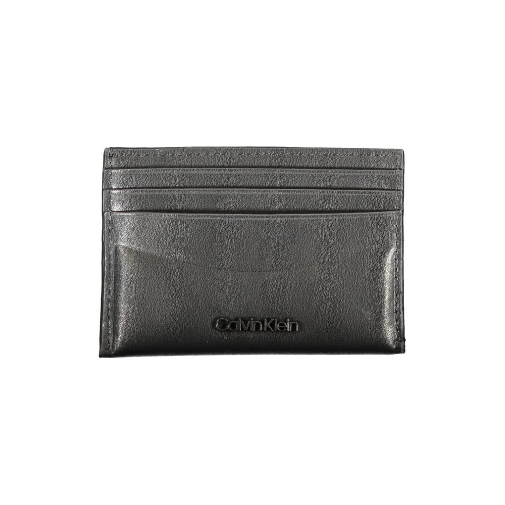 Calvin Klein Schwarze Lederbrieftasche