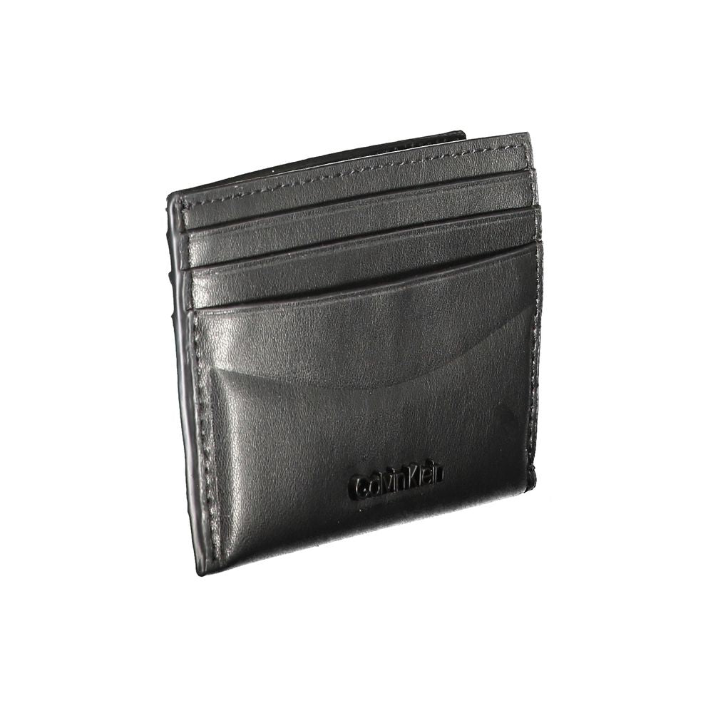 Calvin Klein Schwarze Lederbrieftasche