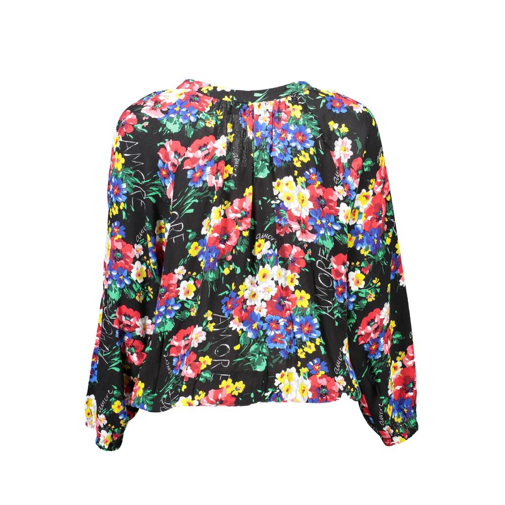 Desigual Schwarzes Viskose-Damentop