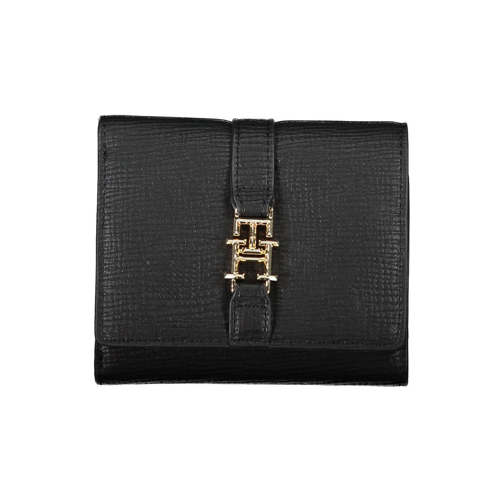 Portofel negru din polietilenă Tommy Hilfiger pentru femei