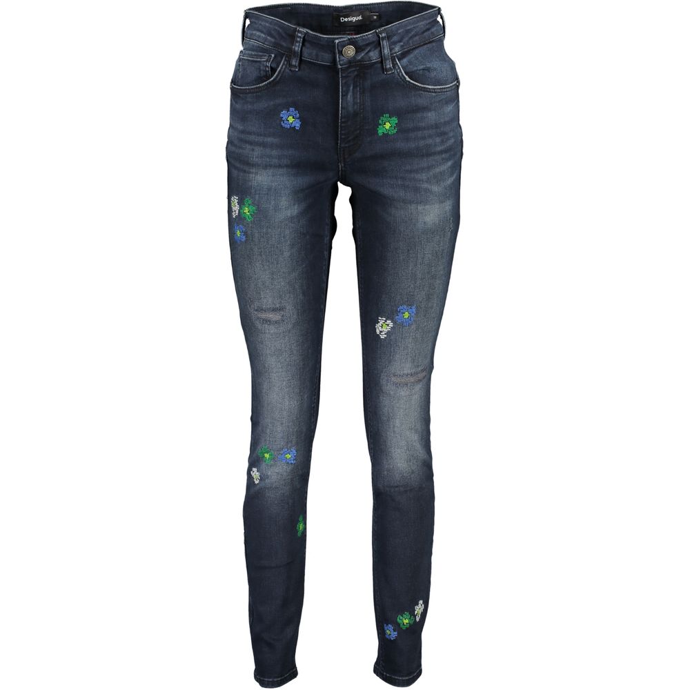 Desigual Jeans und Hose aus Baumwolle, Blau