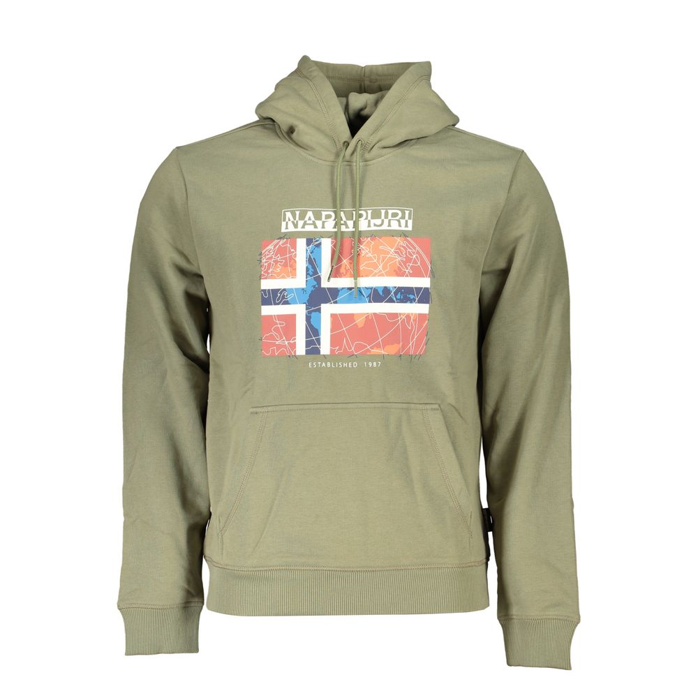 Napapijri Grüner Baumwollpullover für Herren