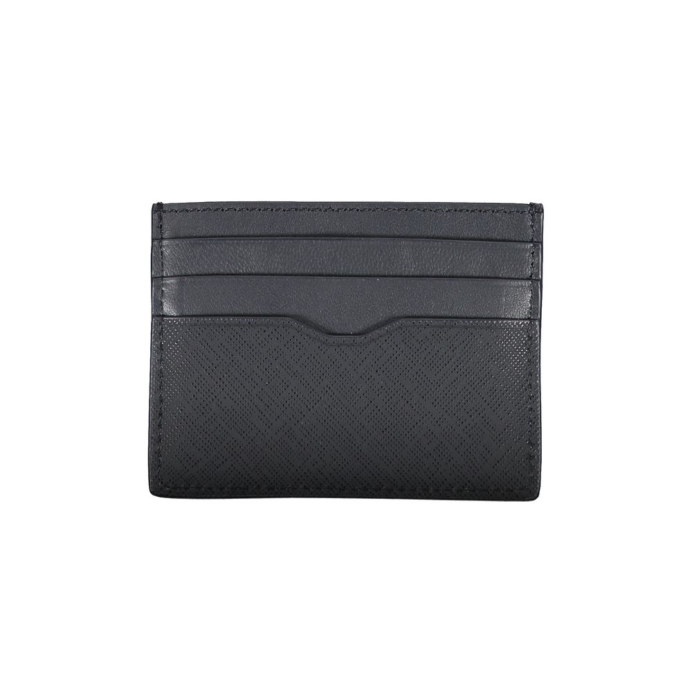 Tommy Hilfiger – Blaue Lederbrieftasche für Herren