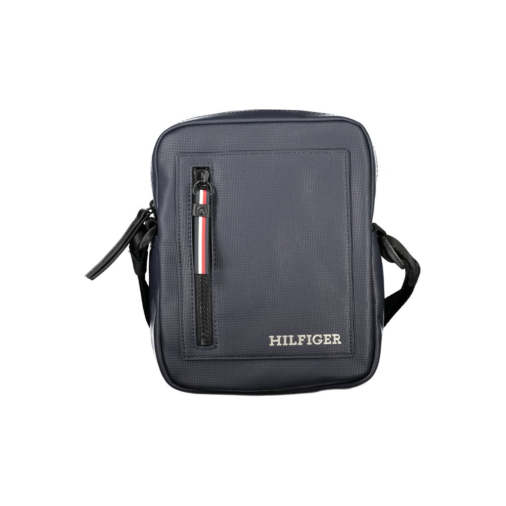 Tommy Hilfiger – Blaue Polyethylen-Umhängetasche für Herren