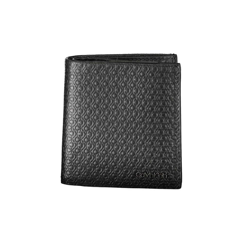 Portofel elegant din piele cu două pliuri RFID Calvin Klein