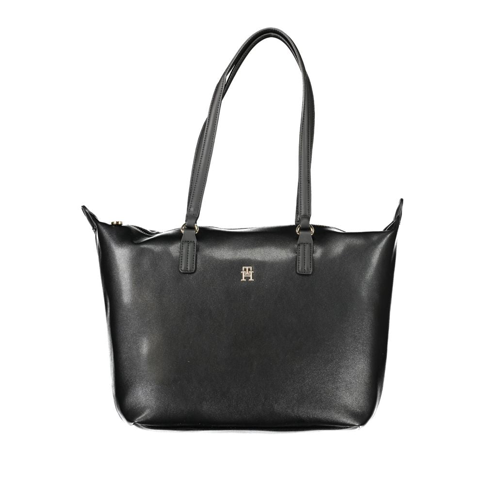 Tommy Hilfiger – Schwarze Polyester-Handtasche
