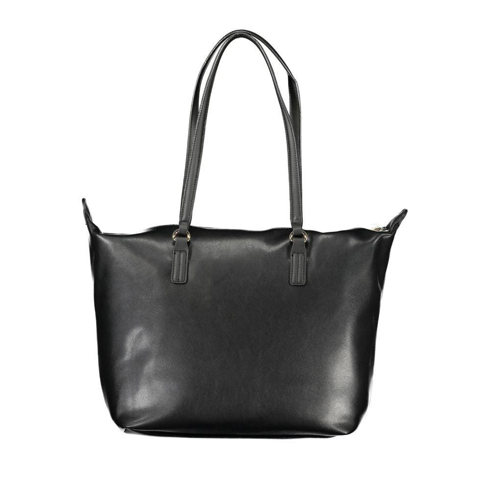 Tommy Hilfiger – Schwarze Polyester-Handtasche