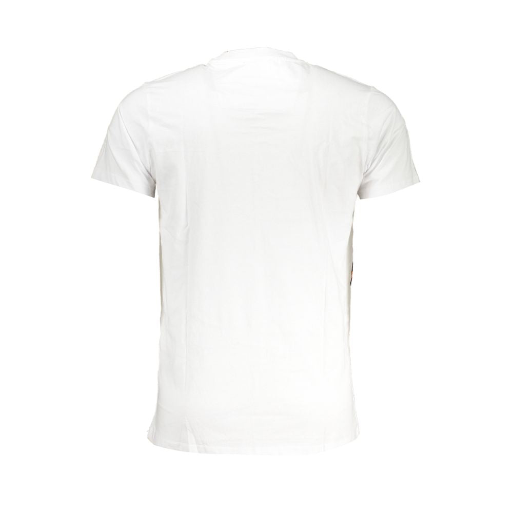 Tricou Cavalli Class din bumbac alb