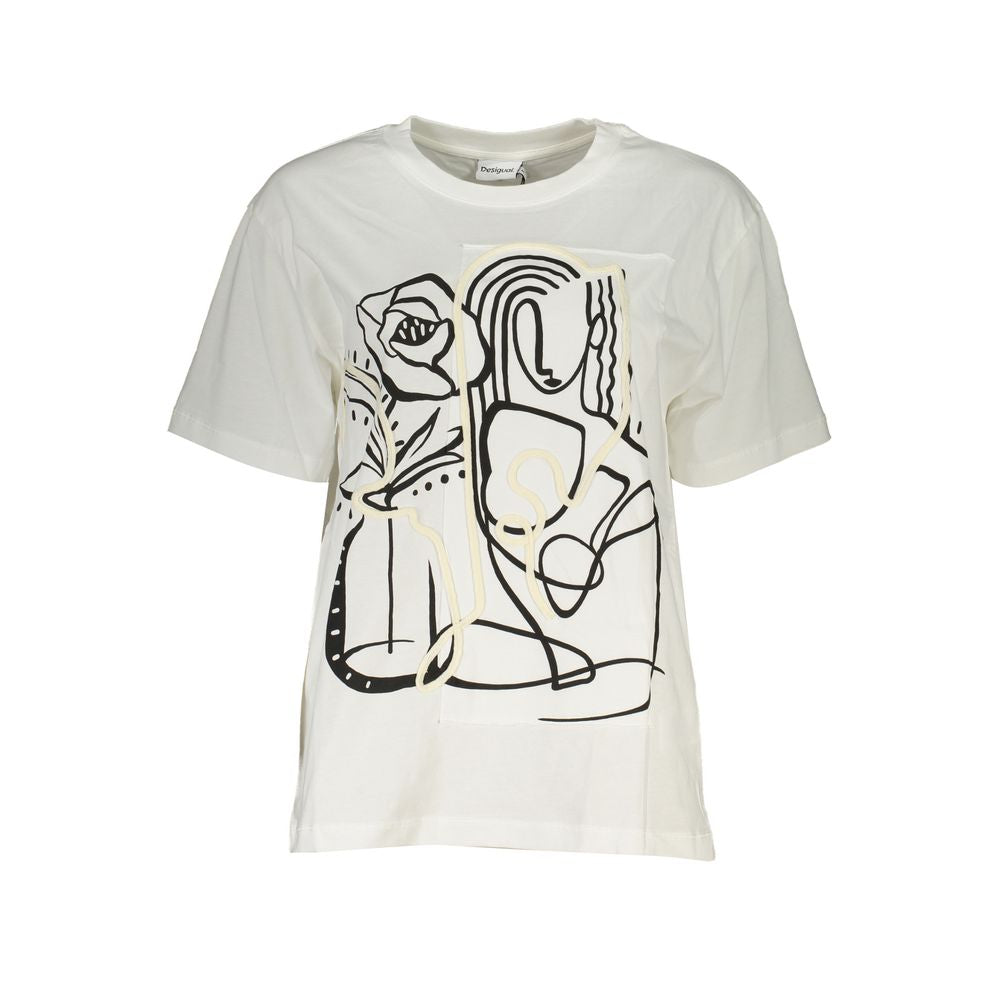 Desigual Topuri și tricou din bumbac alb