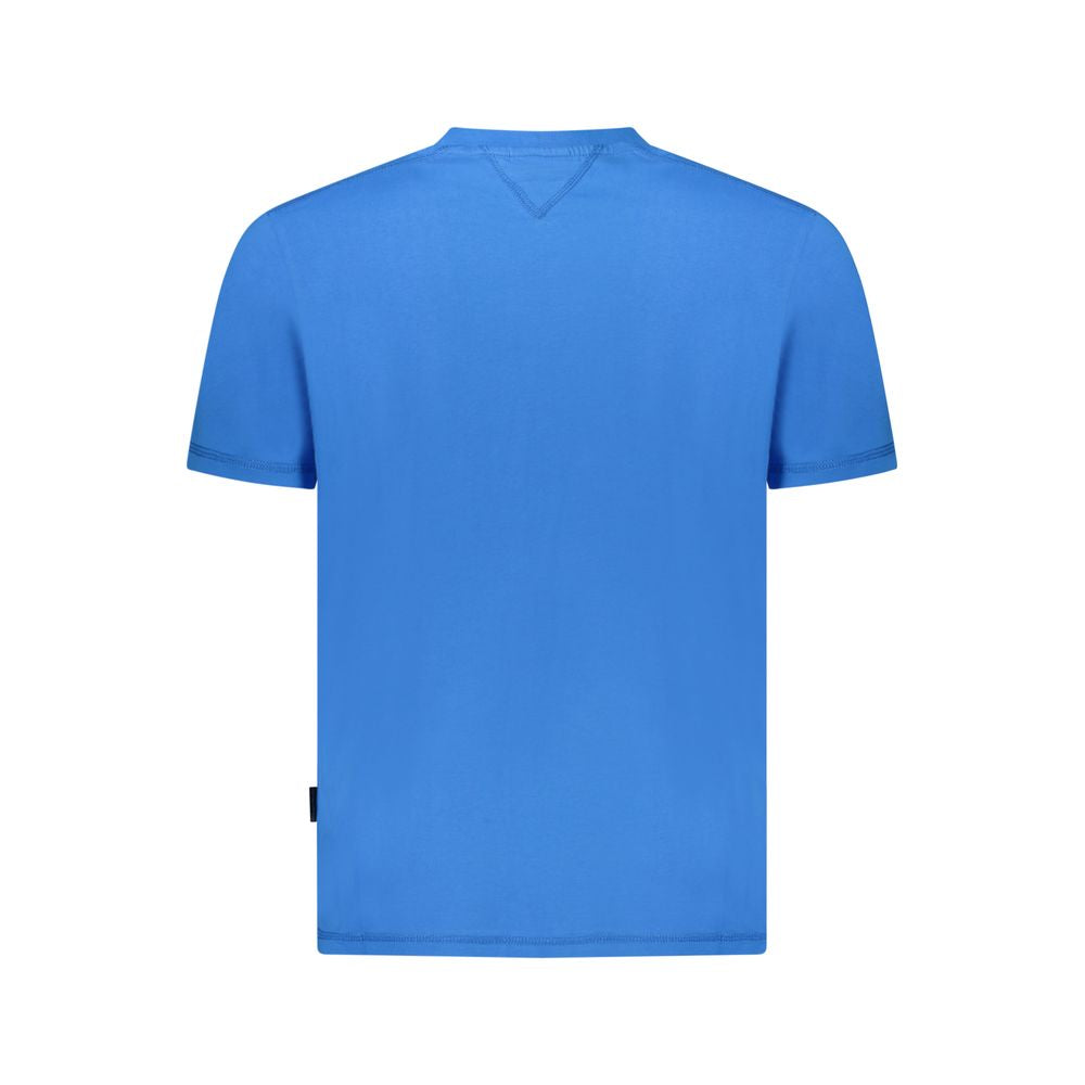 Napapijri Blaues Herren-T-Shirt aus Baumwolle