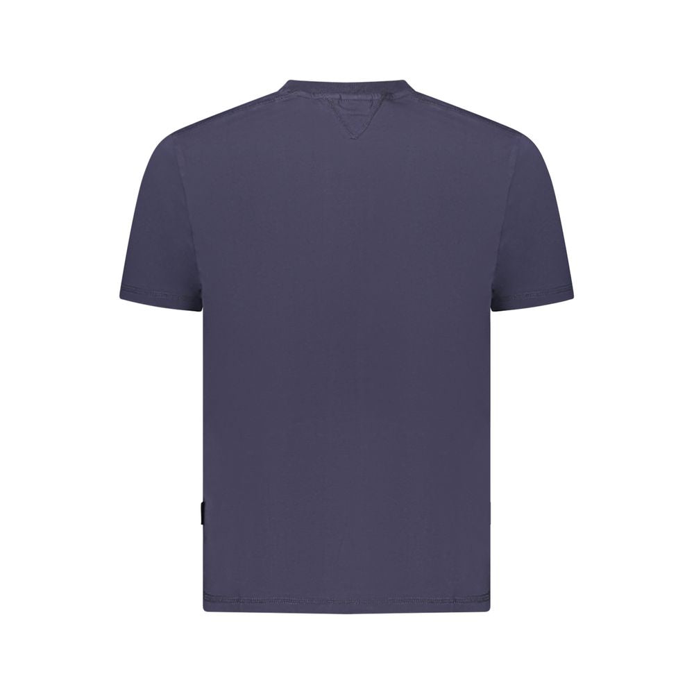 Napapijri Blaues Herren-T-Shirt aus Baumwolle