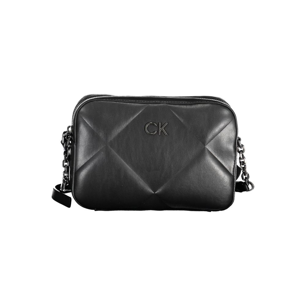 Geantă de mână Calvin Klein neagră din poliester