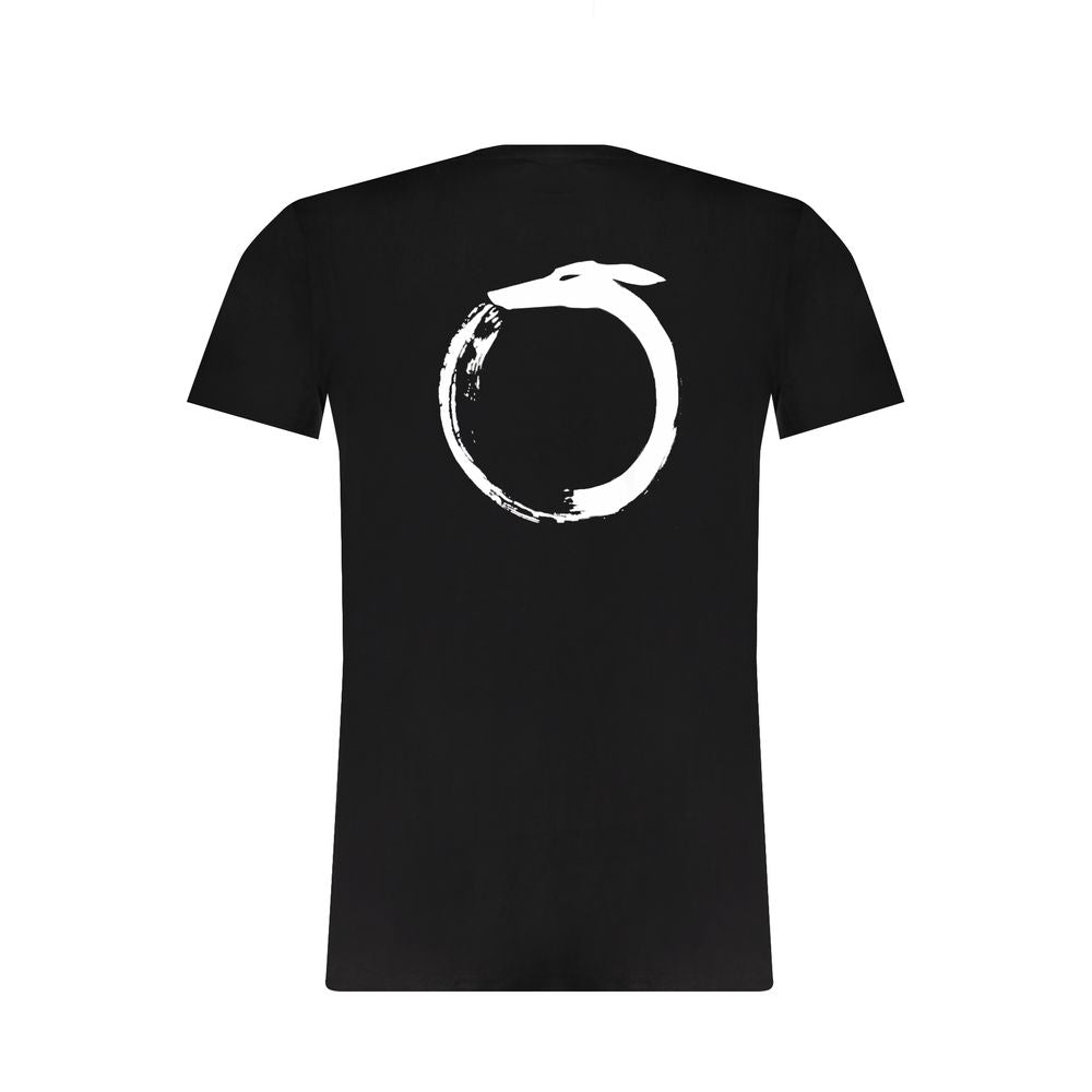 Trussardi Schwarzes Baumwoll-T-Shirt