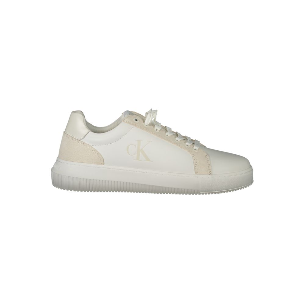Calvin Klein – Weiße Polyethylen-Sneaker für Herren
