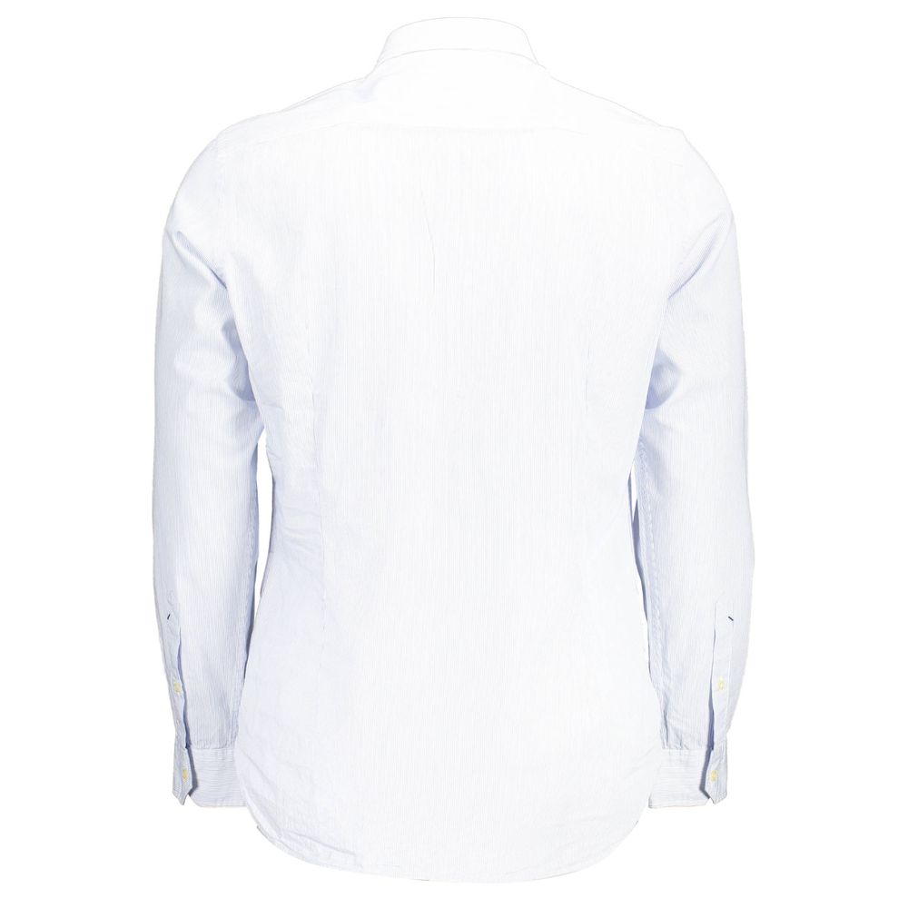 US POLO ASSN. Hellblaues Herrenhemd aus Baumwolle