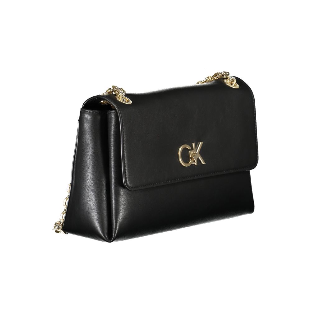 Geantă de mână Calvin Klein neagră din poliester