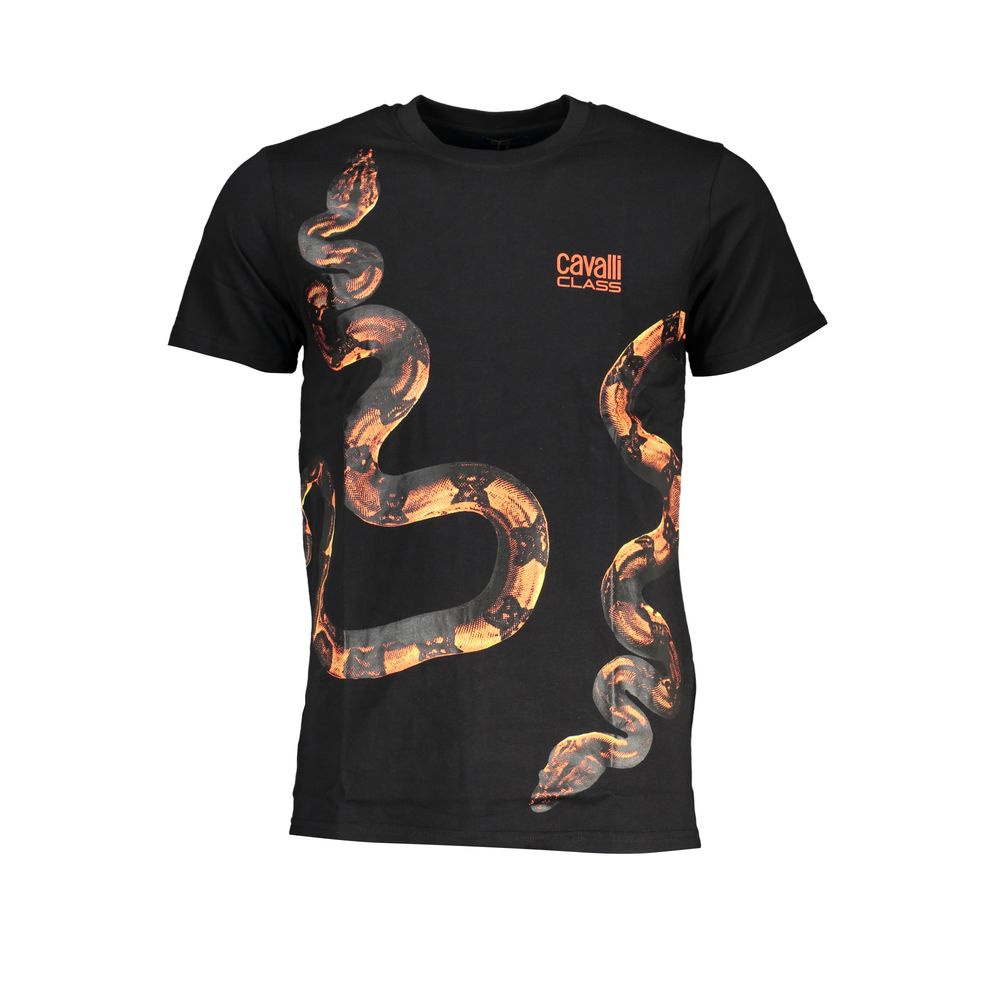 Tricou Cavalli Class din bumbac negru