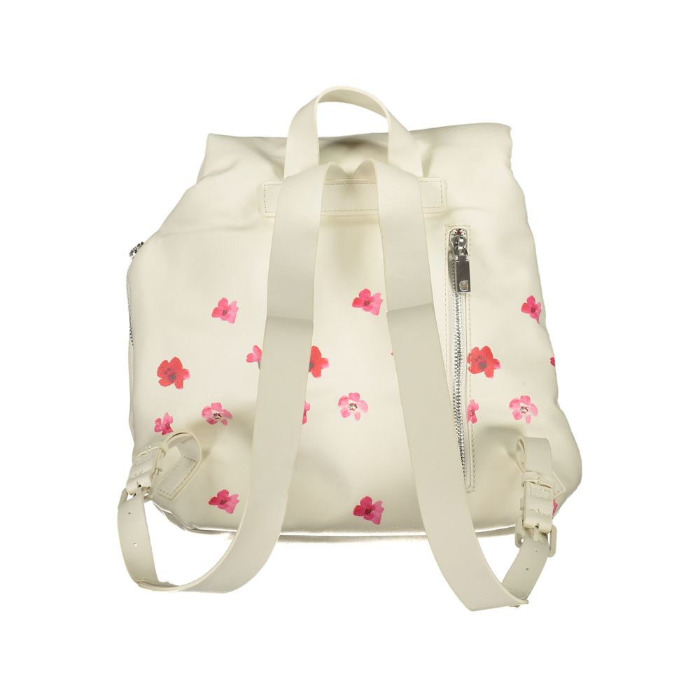 Desigual – Weißer Polyethylen-Rucksack